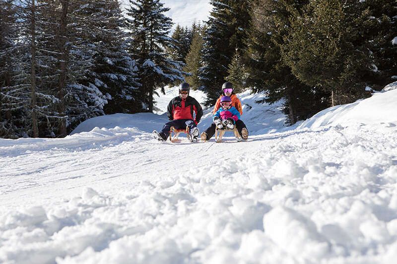 Tobogganing in Fiss